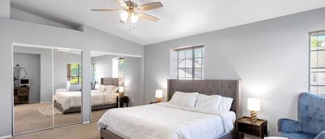 3 bedrooms, desk, iron/ironing board, free WiFi