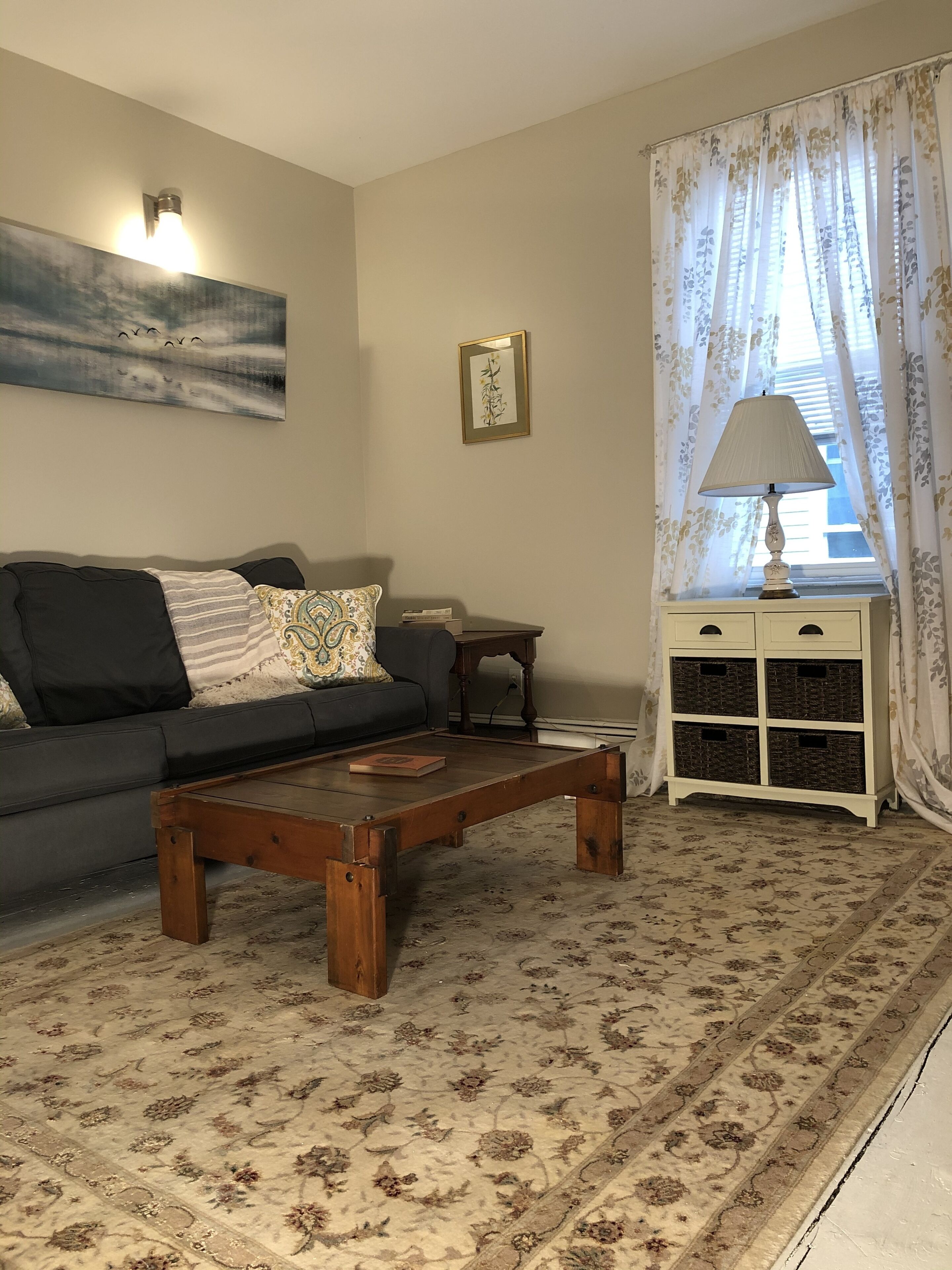 TV connectée, cheminée, livres, espaces bureaux