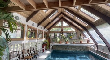 Beautiful sunny indoor pool