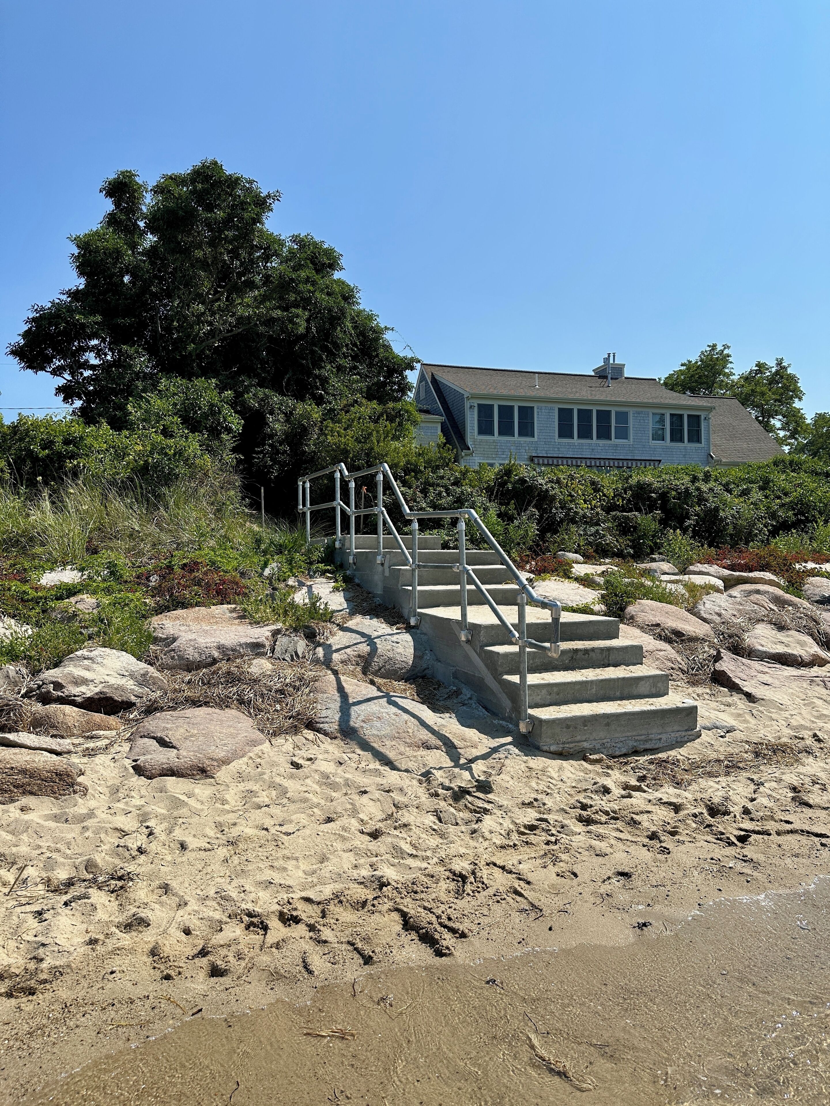 Easement stairs from the beach