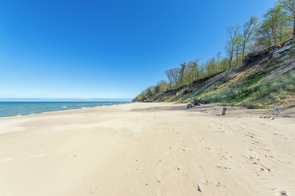 On the beach
