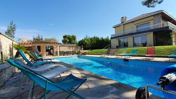 Piscine extérieure, piscine chauffée