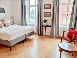 2 bedrooms, iron/ironing board, travel crib, free WiFi