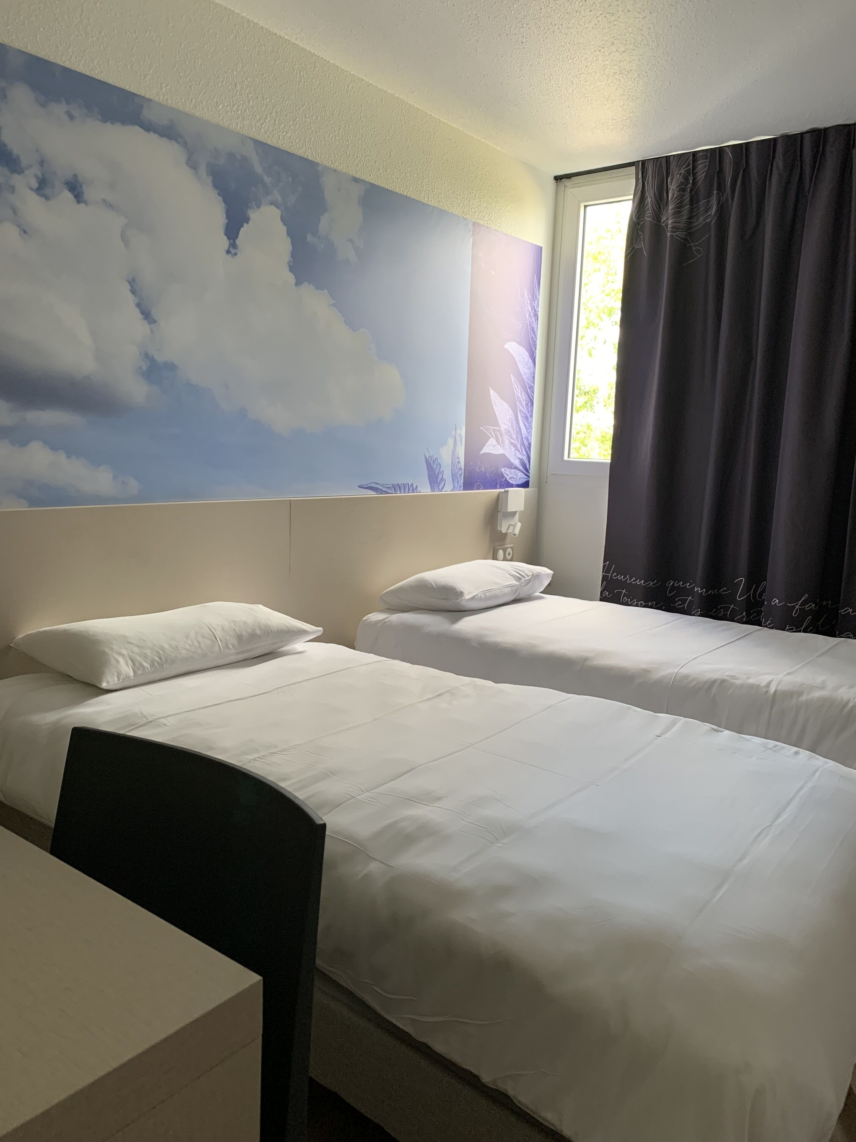 standard room, 2 single beds | memory-foam beds, desk, laptop workspace, blackout curtains