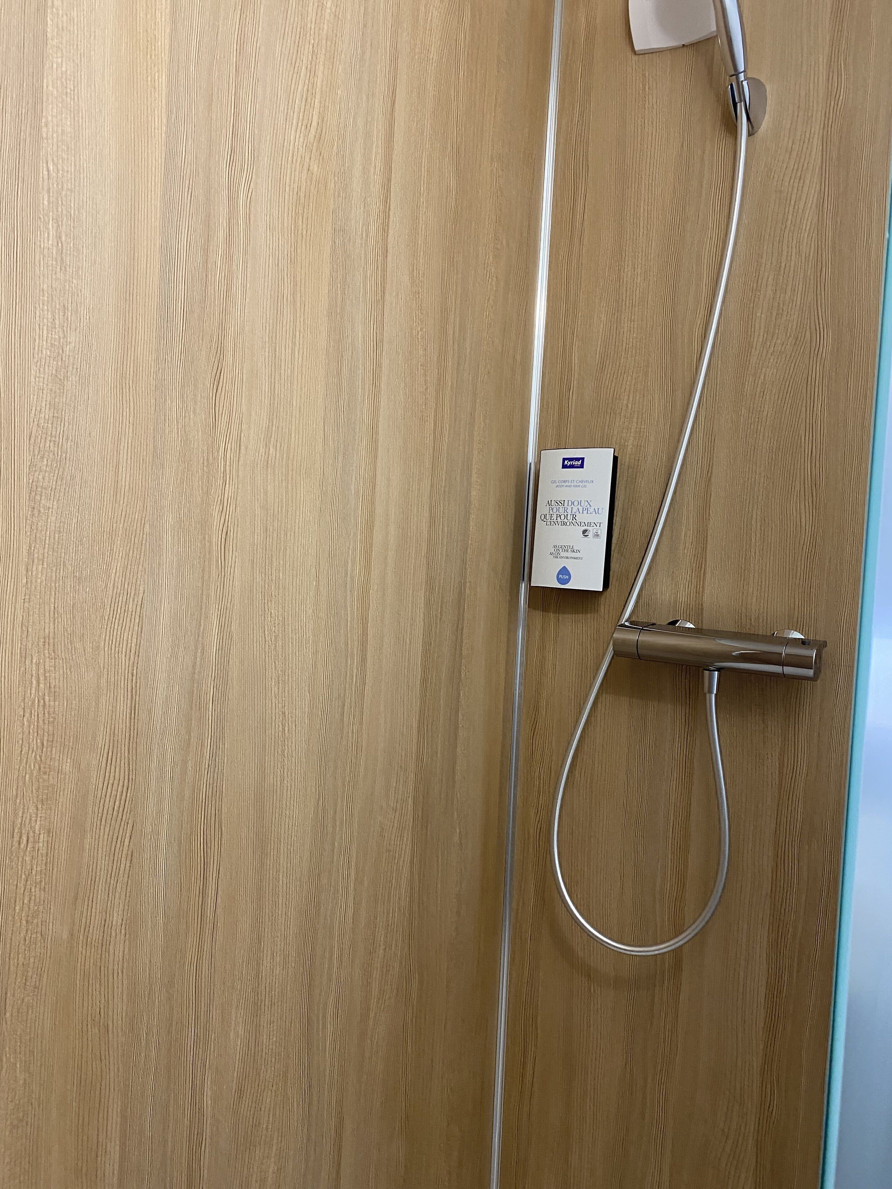 shower, eco-friendly toiletries, hair dryer