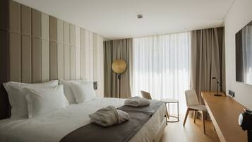 Minibar, in-room safe, desk, blackout curtains