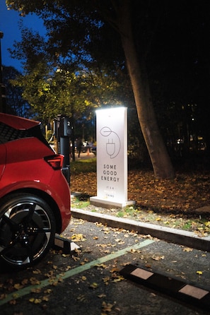 Punto de recarga de coches eléctricos