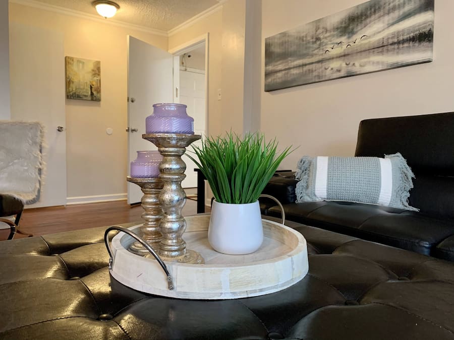 En 50-tommers TV med kabel-kanaler