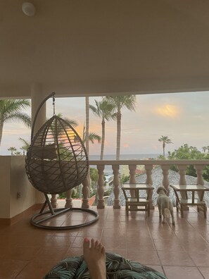 Terrace/patio - Private home OCEAN VIEW VILLA<br>pool, spa, 3 terraces.1 Minute walk to beach. (Cabo San Lucas)