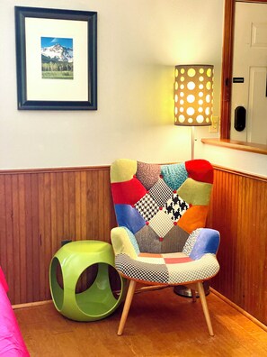 Interior - Boutique Studio Apartment Hotel across from CSU in Old Town Fort Collins!Take a trip back in time to when Hippies, Coffee Houses, and The British Invasion were everywhere! It's an urban-industrial studio, a rustic garden suite, and our pet-friendly c (Fort Collins)