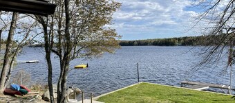 Gorgeous Lakefront House Rental facing South on Green Lake in Dedham, Maine