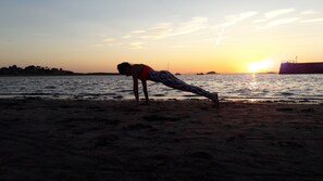 Am Strand, Strandtücher