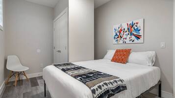 1 bedroom, iron/ironing board, travel crib, free WiFi