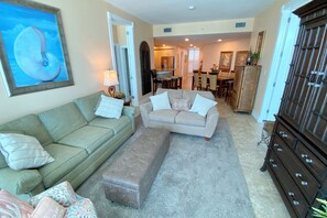 TV, DVD player - Serenity: Island Tower 702 3BR 3BA, 2 Gulf-Front Masters, + Free Beach Service!! (Gulf Shores)