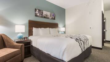 Lit avec matelas à plateau-coussin, bureau