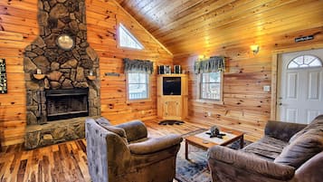 TV, fireplace, DVD player