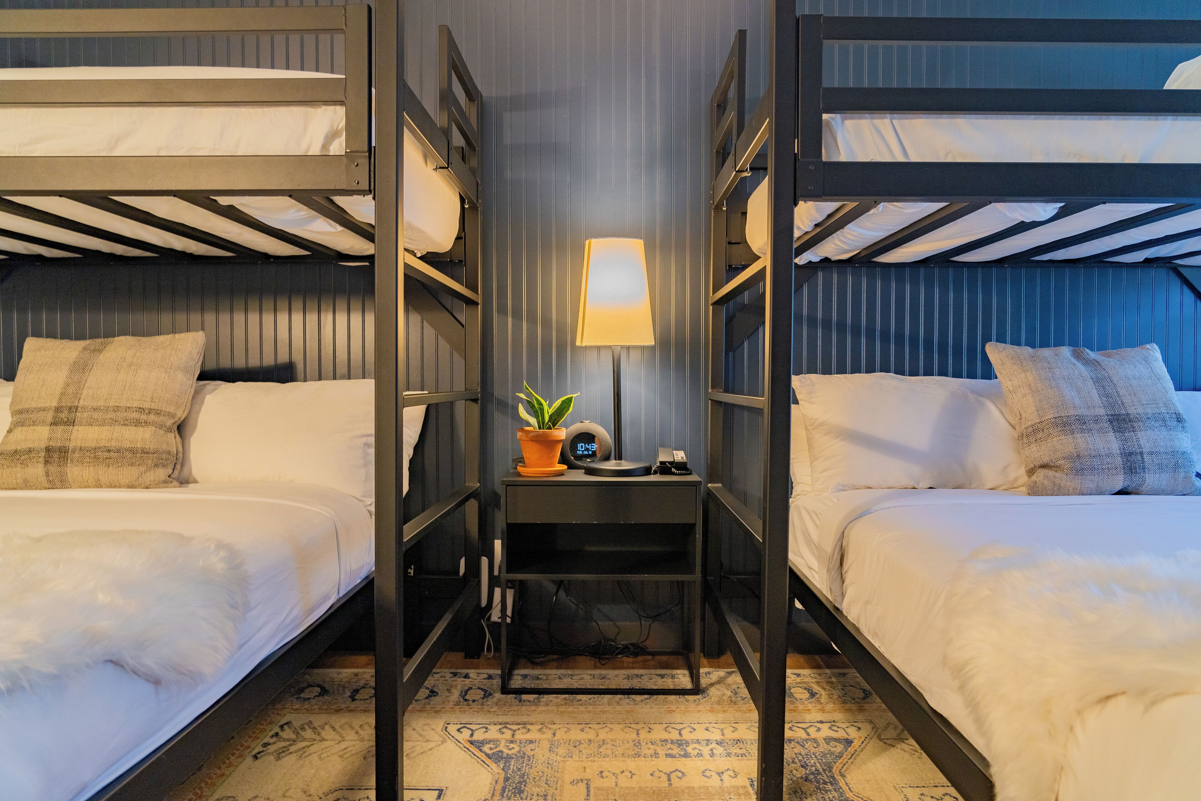 catwalk: 2 queen with twin bunks | 1 bedroom, premium bedding, down duvets, pillow-top beds