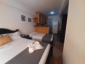 家庭开间 | 防过敏的被褥、免费 WiFi、床单