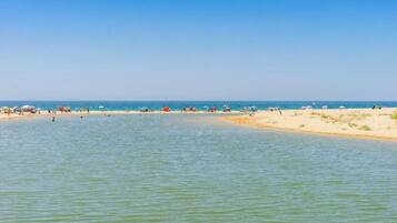 Vlak bij het strand