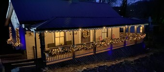 Plum Crooked Poet’s Cottage ~  Once Upon A Time ~ Alpine Charm ~ Not Damaged ~