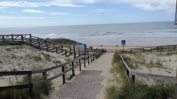 Beach nearby, sun-loungers