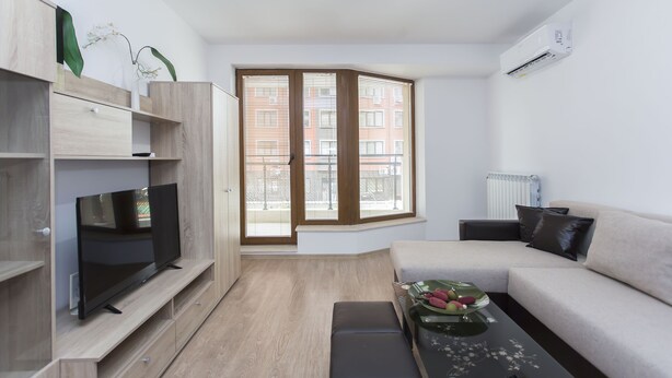 Living area - Modern 1bdr Apartment Near Center - Free Parking (Sofia)