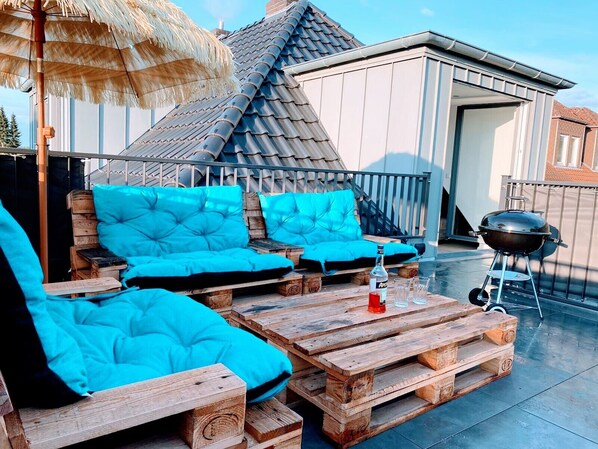 Luxury Apartment, Garden View | Terrace/patio - villa appartements syke (Syke)