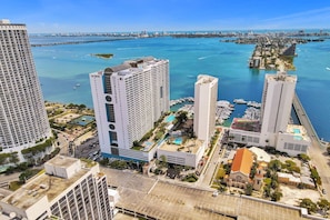 Experience stunning ocean views from the hotel's multiple balconies, overlooking the marina.