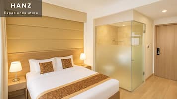 Superior-dobbeltværelse | Skrivebord, arbejdsområde til bærbare computere, lydisolering