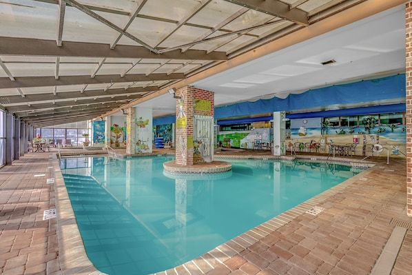 Indoor pool, a heated pool