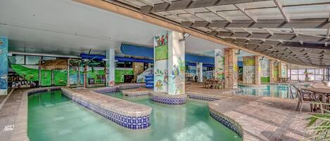 Indoor pool, a heated pool