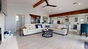 TV, fireplace, video games, offices