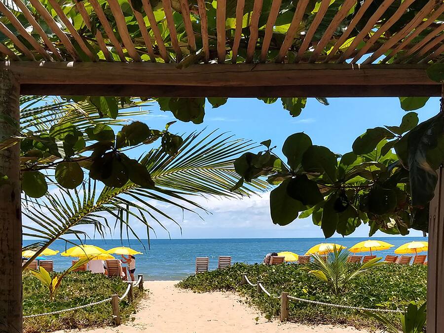 Private beach, white sand, free beach cabanas, sun-loungers