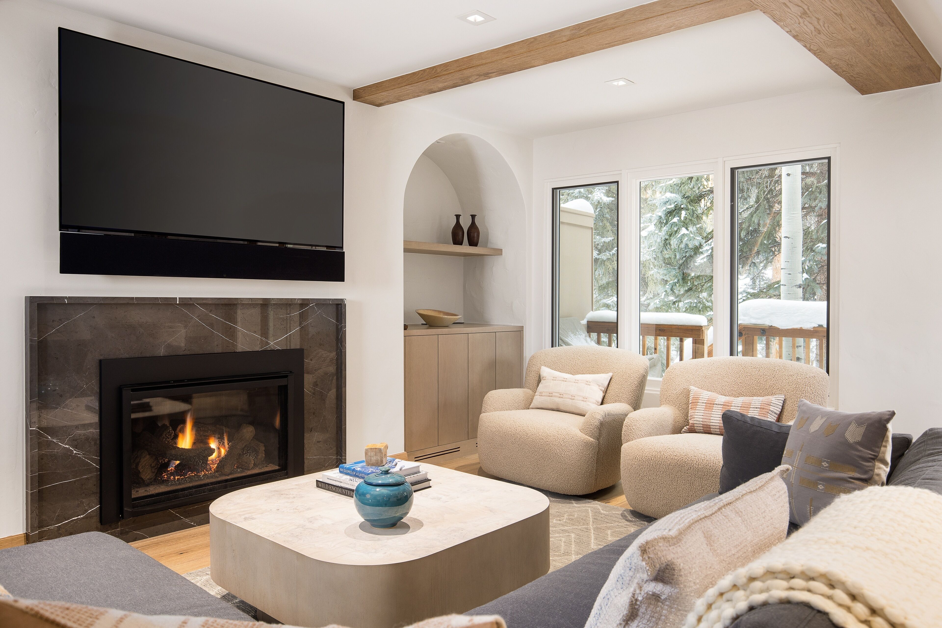 Appart'hôtel, 4 chambres | Coin séjour