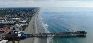 On the beach, sun-loungers - Beach Property - Private Townhome w/ Balconies, 3 Bedrm 2 1/2 Bath, 2 Car Garage (Murrells Inlet)