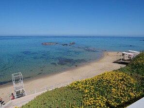 Enjoy stunning ocean views from this beachfront location.