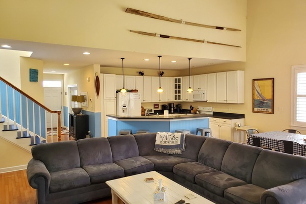 Smart TV, fireplace, video games, DVD player