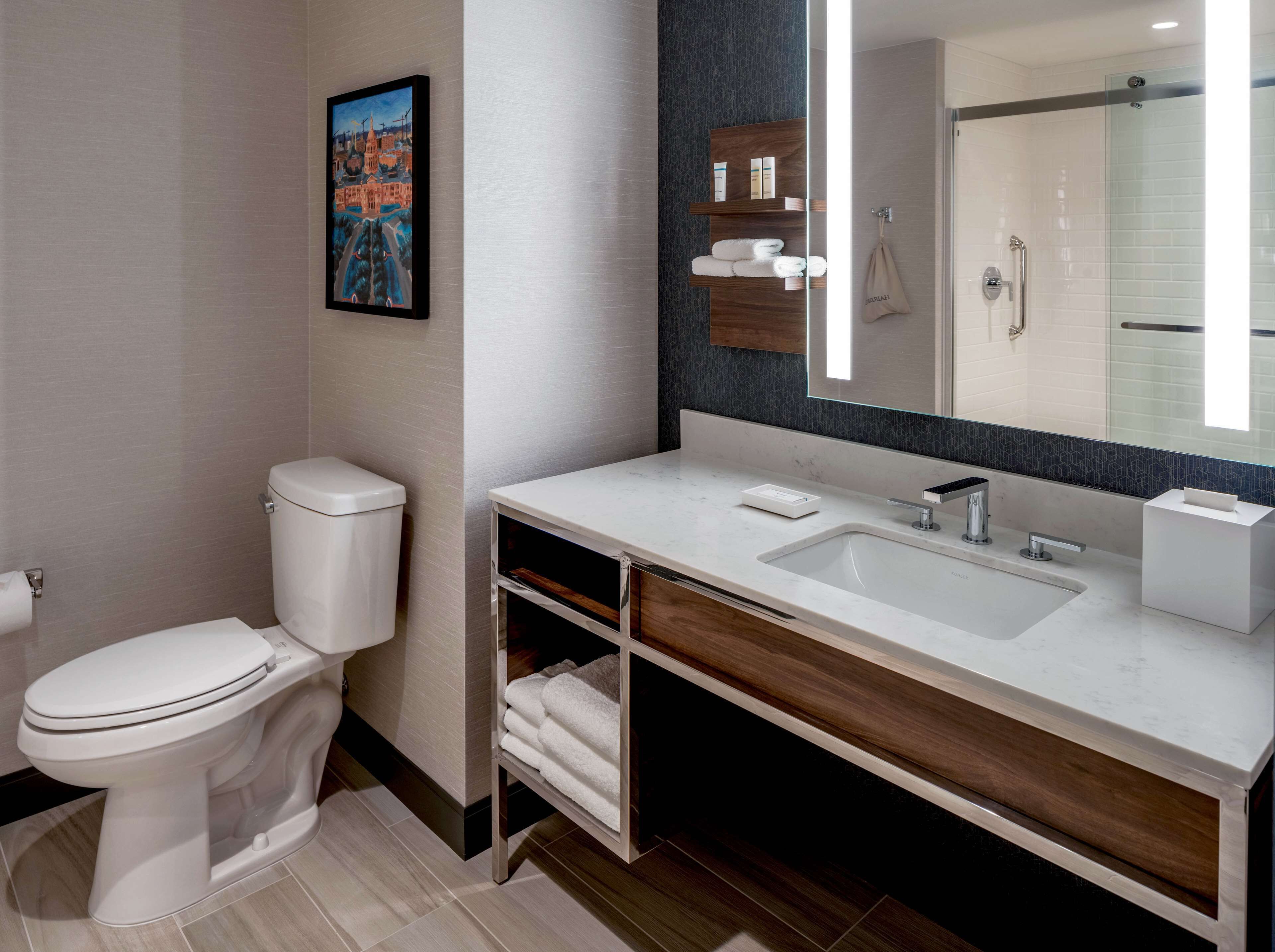 free toiletries, hair dryer, towels, soap