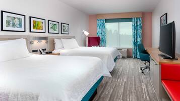 Premium bedding, pillowtop beds, in-room safe, desk