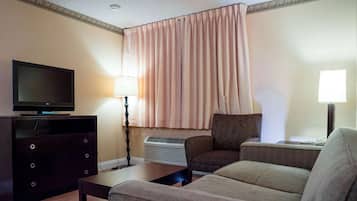 Desk, free WiFi, bed sheets