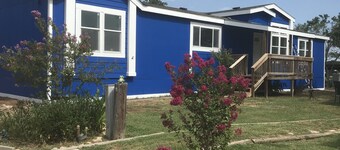 This 3 bedroom, 2 bath home on beautiful Lake Buchanan at Poppy's Pointe Resort!