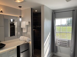 Hair dryer, towels, soap, shampoo - Suite 204 "The Egyptian Eagle" (Custer)