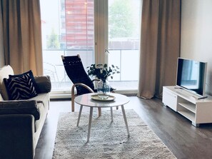 City-Apartment | 1 Schlafzimmer, Zimmersafe, Verdunkelungsvorhänge, Bügeleisen/Bügelbrett