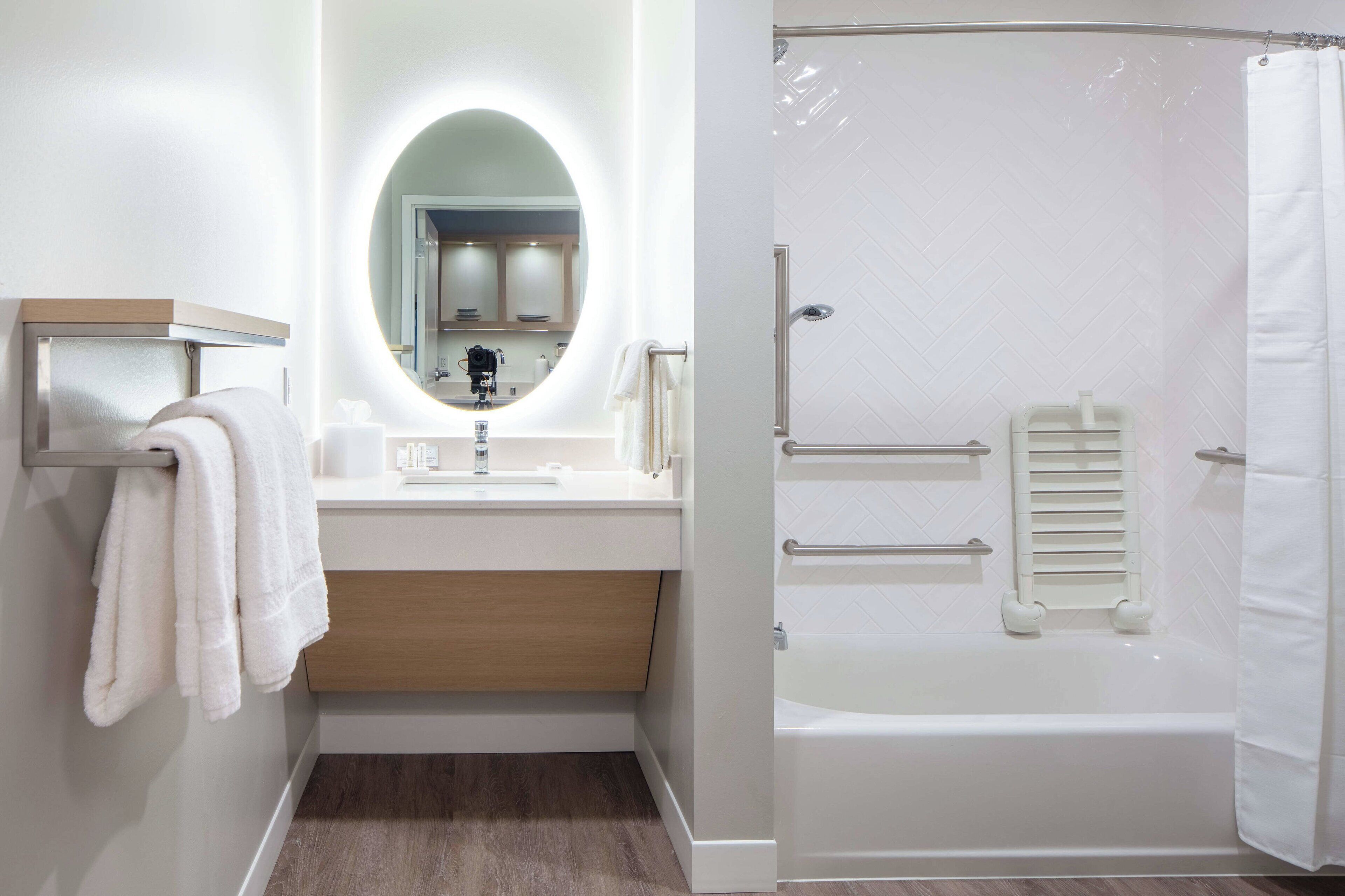 free toiletries, hair dryer, towels