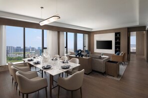 Executive Suite, 1 Bedroom | Living room | 55-inch flat-screen TV with cable channels, TV - Courtyard by Marriott Nanjing Jiangning (Nanjing)