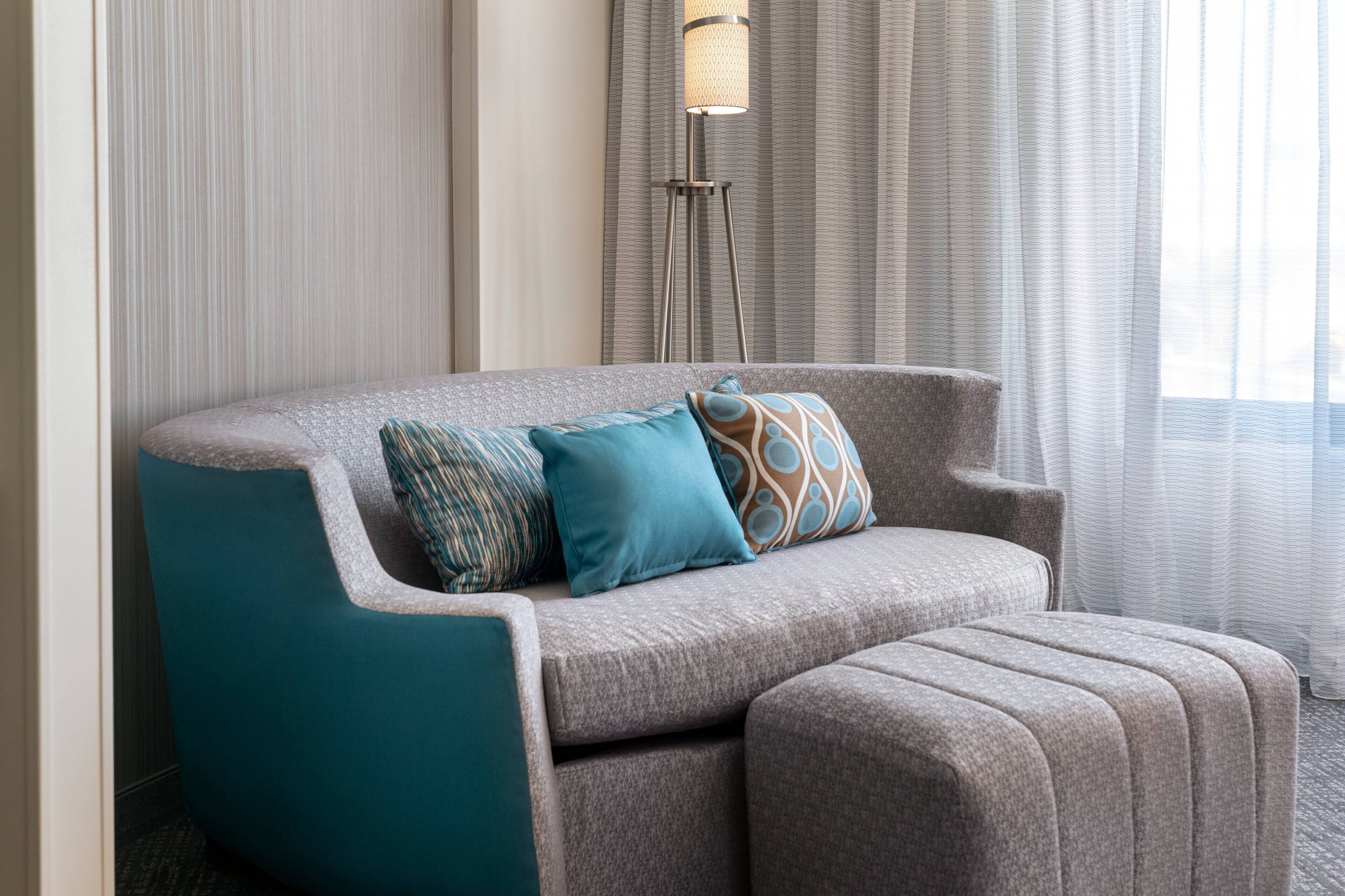 1 bedroom, desk, laptop workspace, iron/ironing board