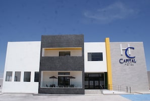 Majoituspaikan julkisivu