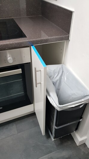 Appartement | Cuisine privée | Réfrigérateur, micro-ondes, four, plaque de cuisson