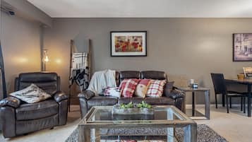 TV, fireplace, offices