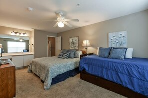 2 bedrooms, desk, iron/ironing board, WiFi